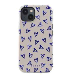 Burga iPhone 15 - Hoesje met hartjes