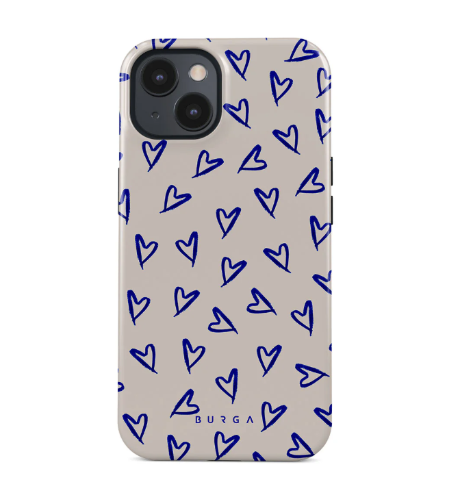 Burga iPhone 15 - Hoesje met hartjes