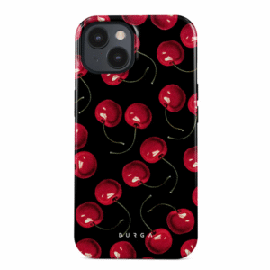 Burga iPhone 15 - Hoesje met kersen