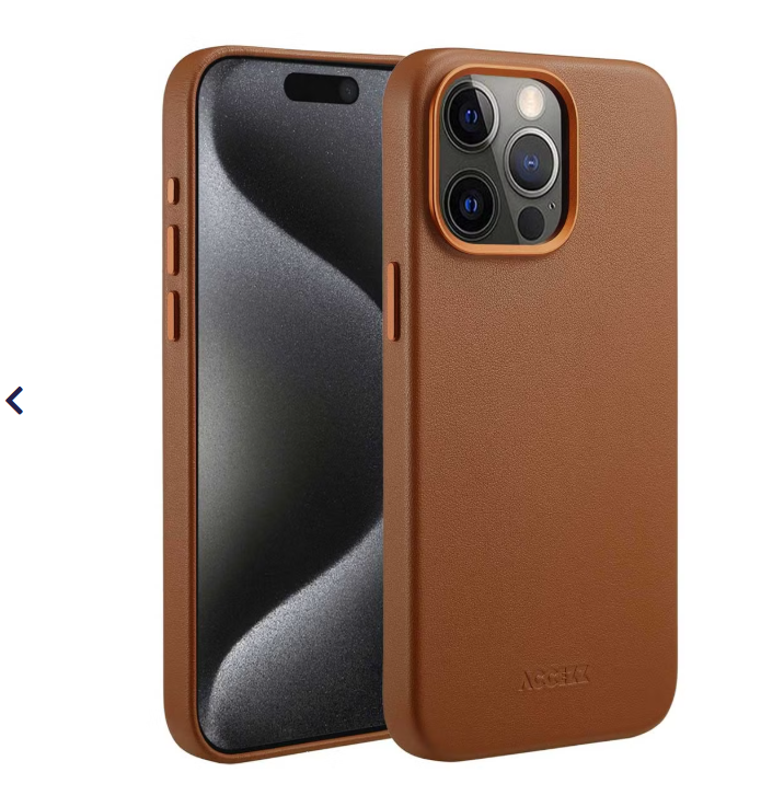 Accezz iPhone 15 Pro - Bruin Leren Hoesje met MagSafe - Afbeelding 2
