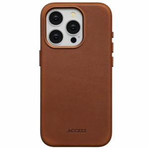 Accezz iPhone 15 Pro - Bruin Leren Hoesje met MagSafe