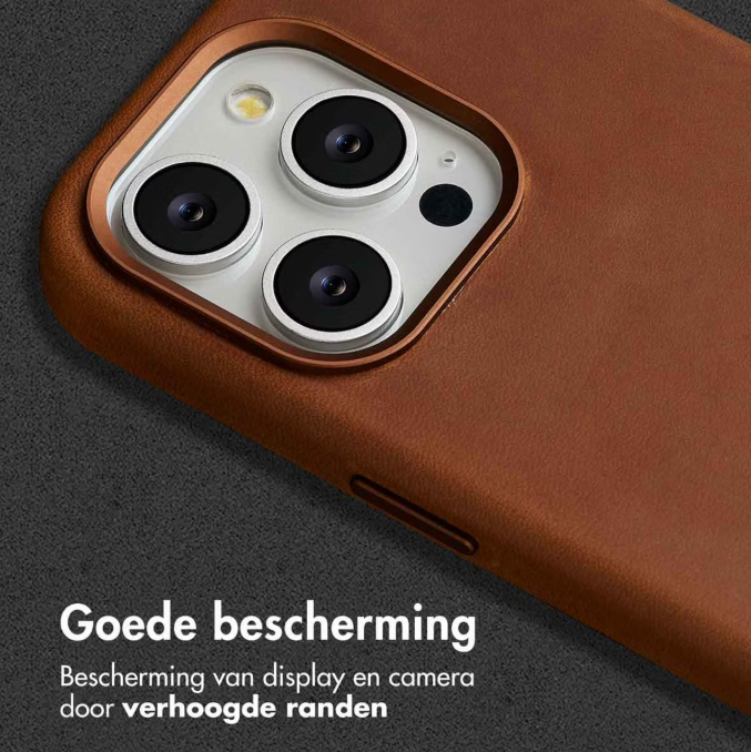 Accezz iPhone 15 Pro - Bruin Leren Hoesje met MagSafe - Afbeelding 4