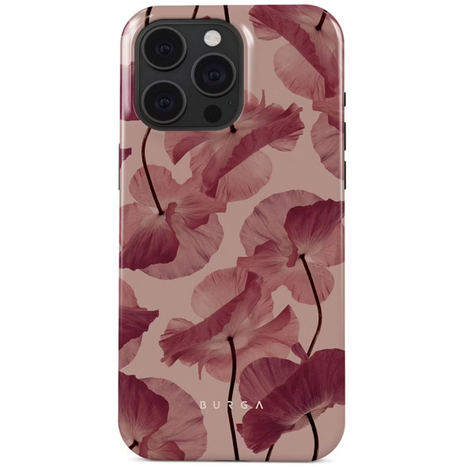 Burga iPhone 15 Pro Max - Hoesje met Bloemen