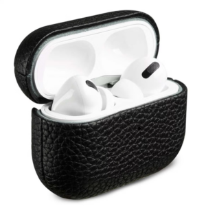 Accezz Airpods Pro Hoesje - Zwart Leder