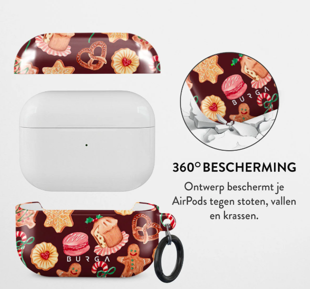 Burga Airpods Pro Hoesje - Koekjes - Afbeelding 2