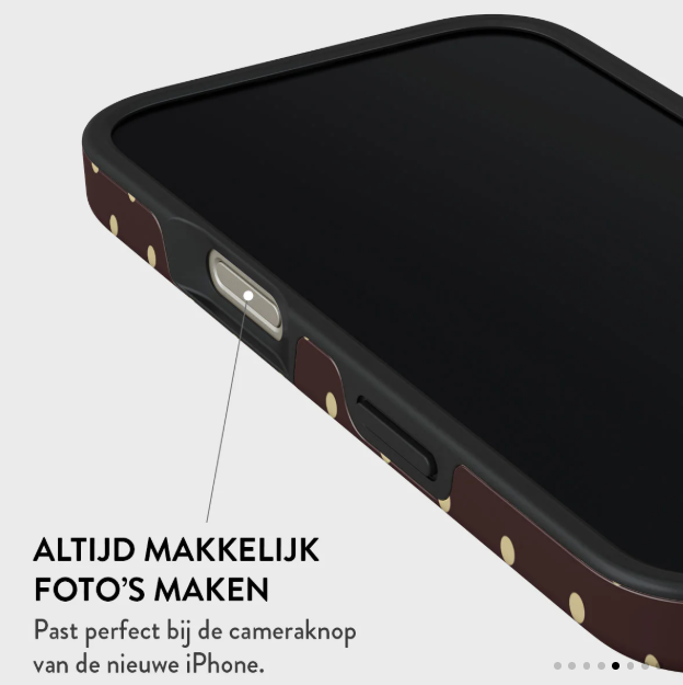 Burga iPhone 16 Pro Max - Hoesje met bolletjes - Afbeelding 5